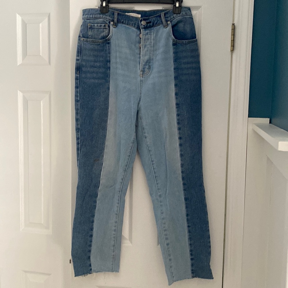 Pam Sun two tone denim jeans